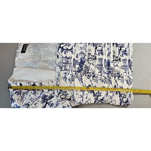 Kourt Womens XL Square Neck Long Sleeve Scrunch Printed Crop Top - Picture 12 of 13